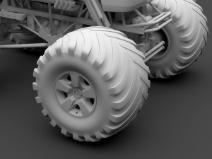 monster truck chevrolet suburban Modelo 3D