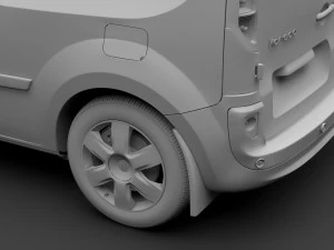 renault kangoo combi l1 2017 3D Model