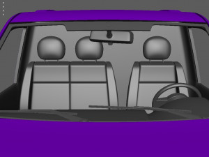 monster truck vw transporter 3D Model