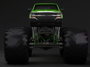 вантажівка-монстр chevrolet silverado 3D Модель