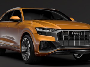 audi q8 50 tdi quattro s line 2018 3Dモデル