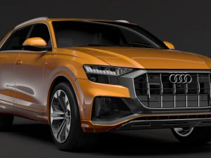 audi q8 50 tdi quattro s line 2018 3D Model