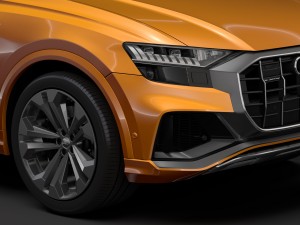 audi q8 50 tdi quattro s line 2018 3Dモデル
