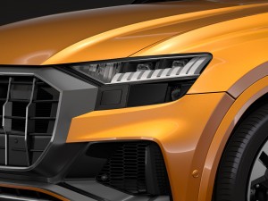 audi q8 50 tdi quattro s line 2018 3Dモデル