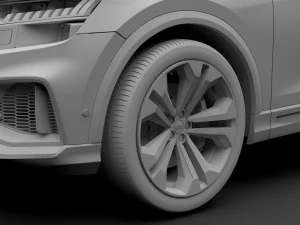 audi q8 50 tdi quattro s line 2018 3D Model