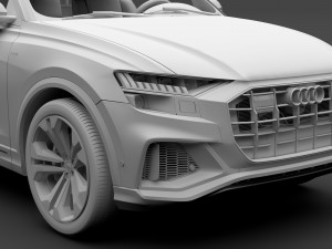 audi q8 50 tdi quattro s line 2018 3Dモデル