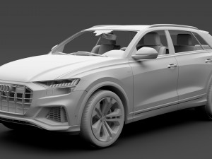 audi q8 50 tdi quattro s line 2018 3Dモデル