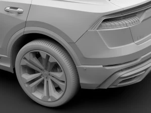 audi q8 50 tdi quattro s line 2018 3D Model