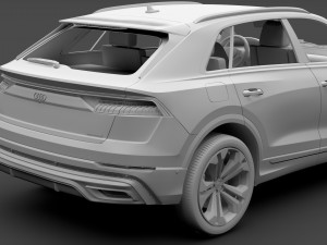 audi q8 50 tdi quattro s line 2018 3Dモデル
