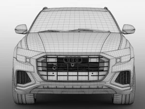 audi q8 50 tdi quattro s line 2018 3D Model