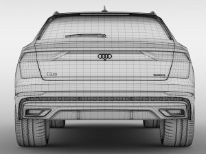 audi q8 50 tdi quattro s line 2018 3Dモデル