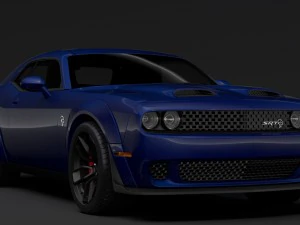 dodge challenger srt hellcat widebody lc 2019 3D Model