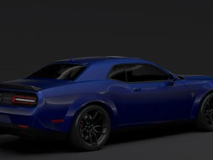 dodge challenger srt hellcat widebody lc 2019 3D Model