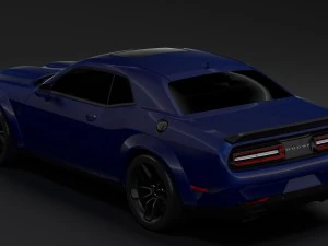dodge challenger srt hellcat widebody lc 2019 3D Model