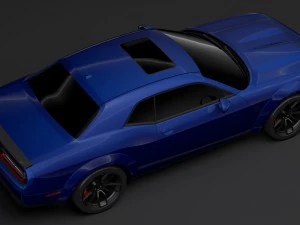 dodge challenger srt hellcat widebody lc 2019 3D Model