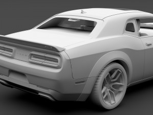dodge challenger srt hellcat widebody lc 2019 3D Model
