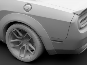 dodge challenger srt hellcat widebody lc 2019 3D Model