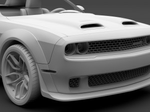 dodge challenger srt hellcat widebody lc 2019 3D Model