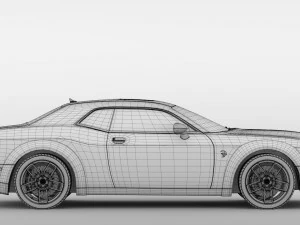 dodge challenger srt hellcat widebody lc 2019 3D Model
