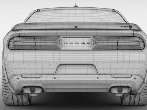 dodge challenger srt hellcat widebody lc 2019 3D Model