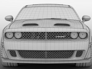 dodge challenger srt hellcat widebody lc 2019 3D Model