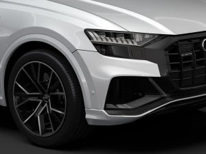 audi q8 55 tfsi quattro s line 2018 3D Model