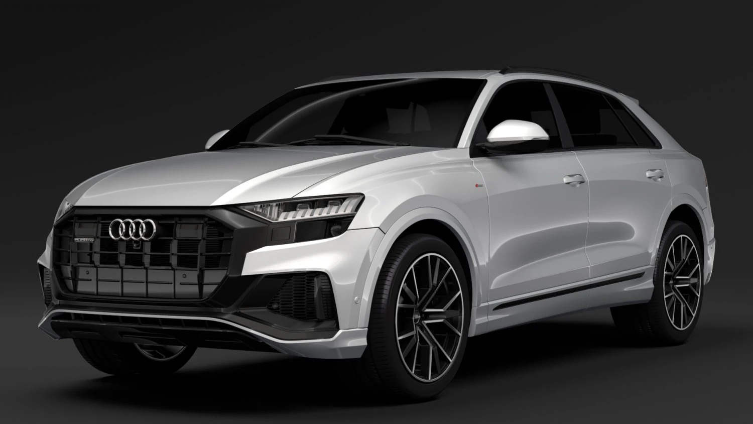 audi q8 55 tfsi quattro s line 2018 3D Model .c4d .max .obj .3ds .fbx .stl .blend 