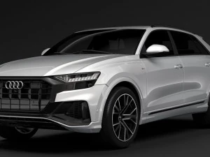 audi q8 55 tfsi quattro s line 2018 3D Model