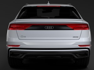 audi q8 55 tfsi quattro s line 2018 3D Model