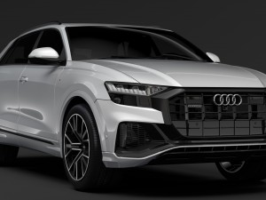 audi q8 55 tfsi quattro s line 2018 3D Model