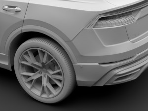 audi q8 55 tfsi quattro s line 2018 3D Model