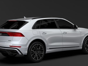 audi q8 55 tfsi quattro s line 2018 3D Model