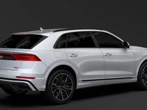 audi q8 55 tfsi quattro s line 2018 3D Model