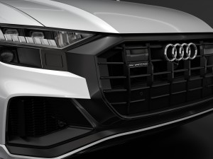 audi q8 55 tfsi quattro s line 2018 3D Model