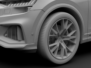 audi q8 55 tfsi quattro s line 2018 3D Model