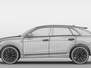 audi q8 55 tfsi quattro s line 2018 3D Model