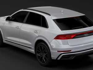 audi q8 55 tfsi quattro s line 2018 3D Model