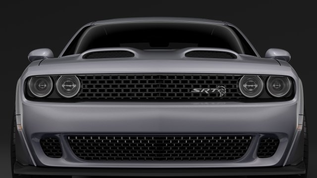 dodge challenger srt hellcat redeye widebody lc 2019 Model 3D .c4d .max .obj .3ds .fbx .stl .blend 
