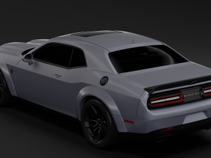 dodge challenger srt hellcat redeye widebody lc 2019 Model 3D