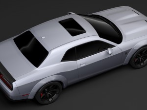 dodge challenger srt hellcat redeye widebody lc 2019 Model 3D