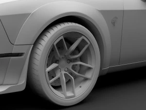dodge challenger srt hellcat redeye widebody lc 2019 3D Model