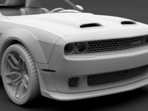 dodge challenger srt hellcat redeye widebody lc 2019 Model 3D