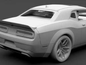 dodge challenger srt hellcat redeye widebody lc 2019 Model 3D