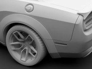 dodge challenger srt hellcat redeye widebody lc 2019 Model 3D