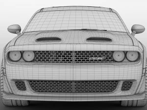 dodge challenger srt hellcat redeye widebody lc 2019 3D Model