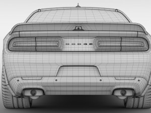 dodge challenger srt hellcat redeye widebody lc 2019 Model 3D