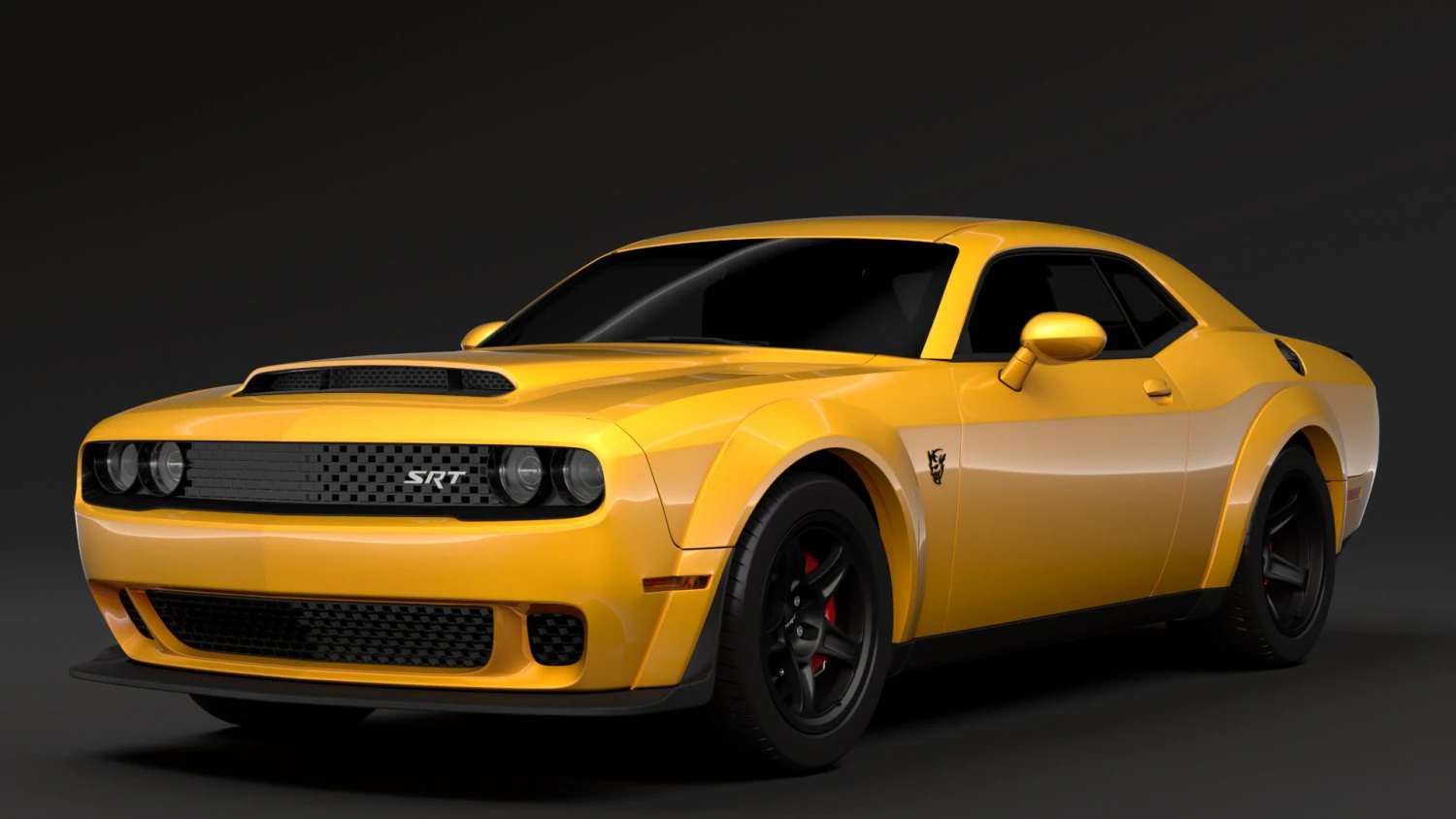 hennessey dodge challenger srt demon 2019 3D Model .c4d .max .obj .3ds .fbx .stl .blend 