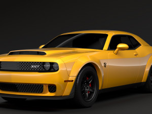 hennessey dodge challenger srt demon 2019 3D Model