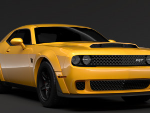 hennessey dodge challenger srt demon 2019 3D 模型