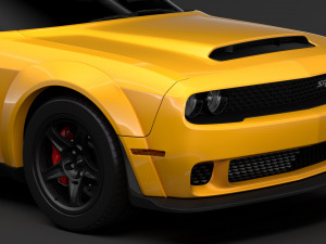 hennessey dodge challenger srt demon 2019 3D 模型
